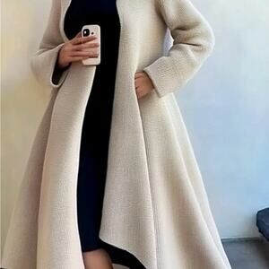 Copied - Elegant Cream Long Coat